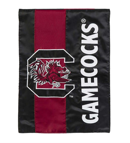 Plow & Hearth Garden Accents Yard & Garden Double-Sided Embellished College Team Pride Applique House Flag - Univ Of Alabama
