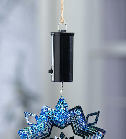 Plow & Hearth Garden Accents Yard & Garden Hanging Illusion Spinner Motor With Lights