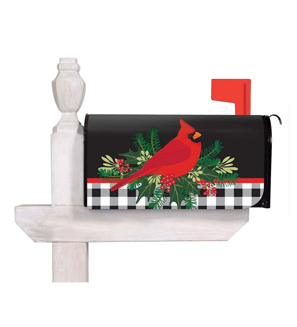 Plow & Hearth Garden Accents Yard & Garden Holiday Cardinal Magnetic Mailbox Cover
