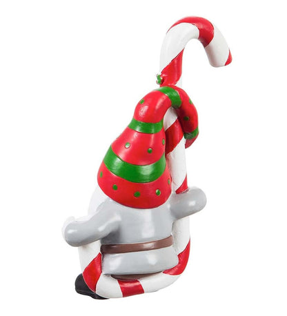 Plow & Hearth Garden Accents Yard & Garden Holiday Gnome Pot Percher, Set Of 3