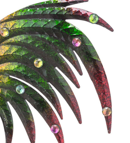 Plow & Hearth Garden Accents Yard & Garden Iridescent Rooster Wind Spinner