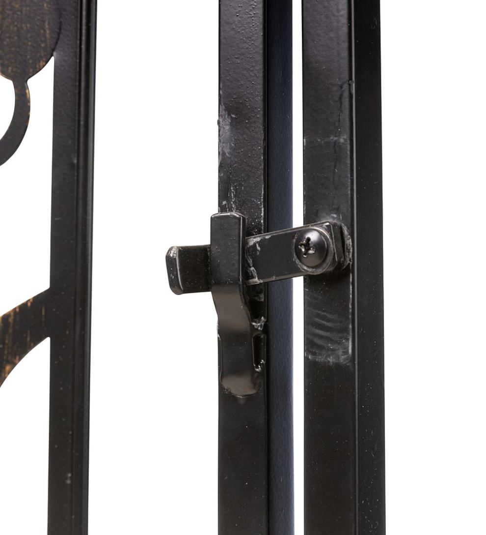 Plow & Hearth Garden Accents Yard & Garden Metal Tree Of Life Arched Garden Arbor With Gate