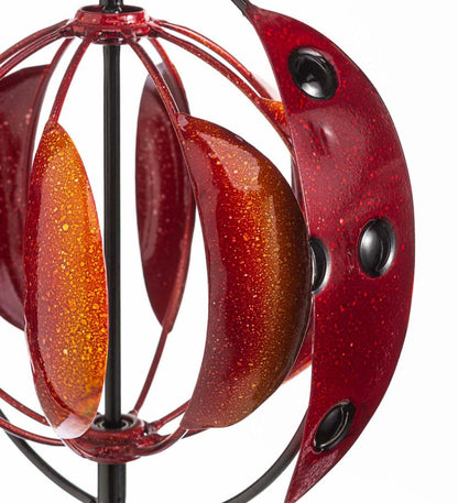 Plow & Hearth Garden Accents Yard & Garden Midi Colorful Flyer Metal Wind Spinner - Butterfly