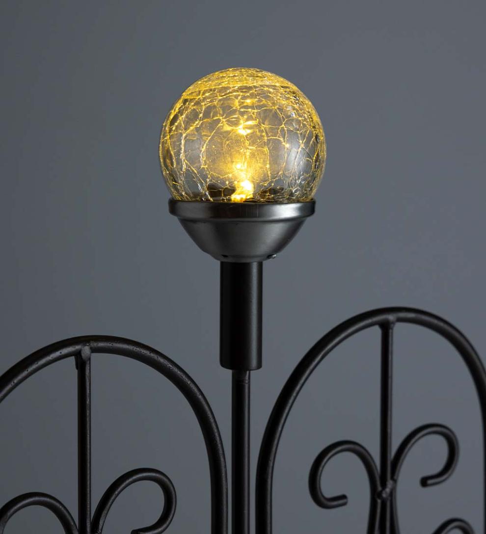 Plow & Hearth Garden Accents Yard & Garden Montebello Decorative Garden Edging With Solar Lights