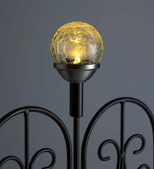 Plow & Hearth Garden Accents Yard & Garden Montebello Decorative Garden Edging With Solar Lights