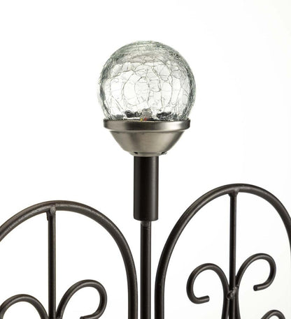 Plow & Hearth Garden Accents Yard & Garden Montebello Decorative Garden Edging With Solar Lights