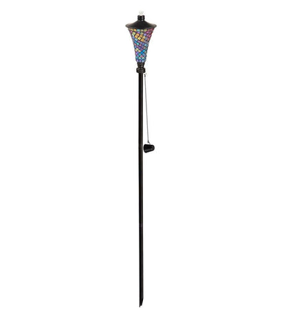 Plow & Hearth Garden Accents Yard & Garden Mosaic Torch - Floral