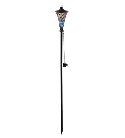 Plow & Hearth Garden Accents Yard & Garden Mosaic Torch - Floral