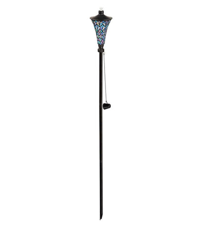 Plow & Hearth Garden Accents Yard & Garden Mosaic Torch - Floral