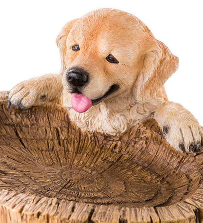 Plow & Hearth Garden Accents Yard & Garden Playful Puppies Birdbath