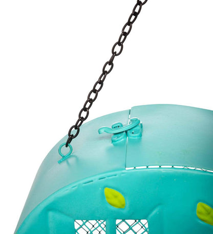 Plow & Hearth Garden Accents Yard & Garden Retro Camper Mesh Bird Feeder With Hanging Chain