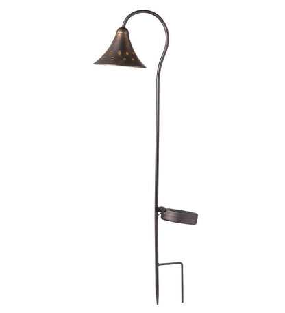 Plow & Hearth Garden Accents Yard & Garden Solar Pathway Lanterns With Light Pattern, Set Of 2 - Flower