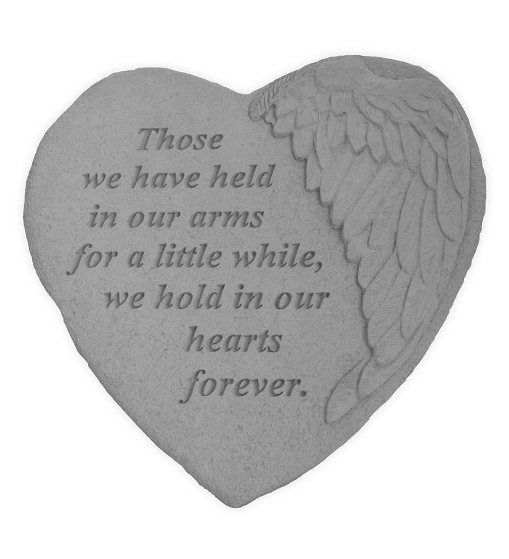 Plow & Hearth Garden Accents Yard & Garden Those Held Heart Memory Stone