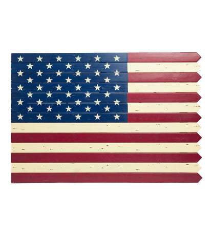 Plow & Hearth Garden Accents Yard & Garden Wooden Americana Flag