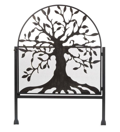 Plow & Hearth Garden Fencing & Edging Yard & Garden Metal Arched Stand-Alone Garden Gate With Tree Of Life Design