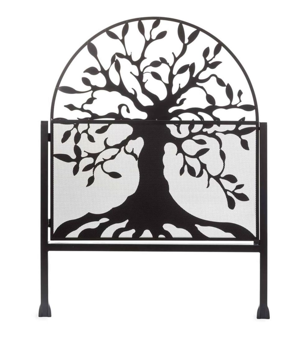 Plow & Hearth Garden Fencing & Edging Yard & Garden Metal Arched Stand-Alone Garden Gate With Tree Of Life Design