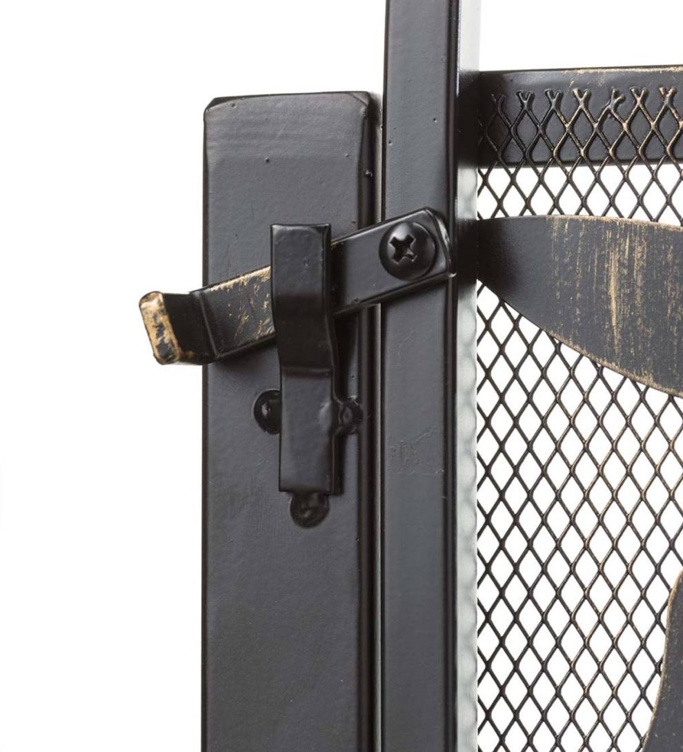 Plow & Hearth Garden Fencing & Edging Yard & Garden Metal Arched Stand-Alone Garden Gate With Tree Of Life Design