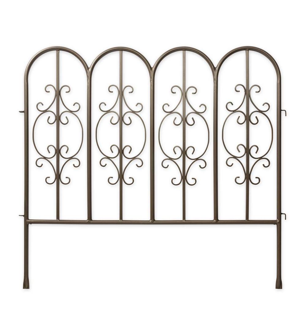 Plow & Hearth Garden Fencing & Edging Yard & Garden Montebello Iron Garden Fencing