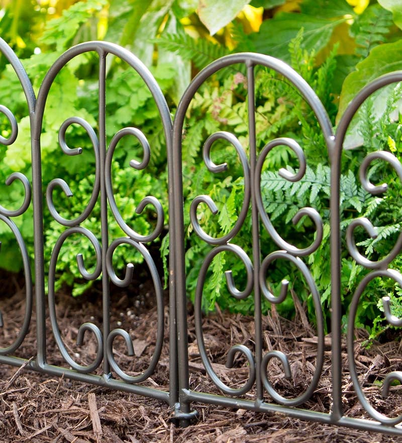 Plow & Hearth Garden Fencing & Edging Yard & Garden Montebello Wrought Iron Garden Edging