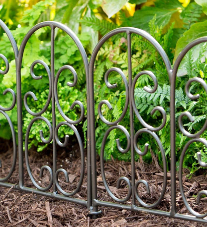 Plow & Hearth Garden Fencing & Edging Yard & Garden Montebello Wrought Iron Garden Edging