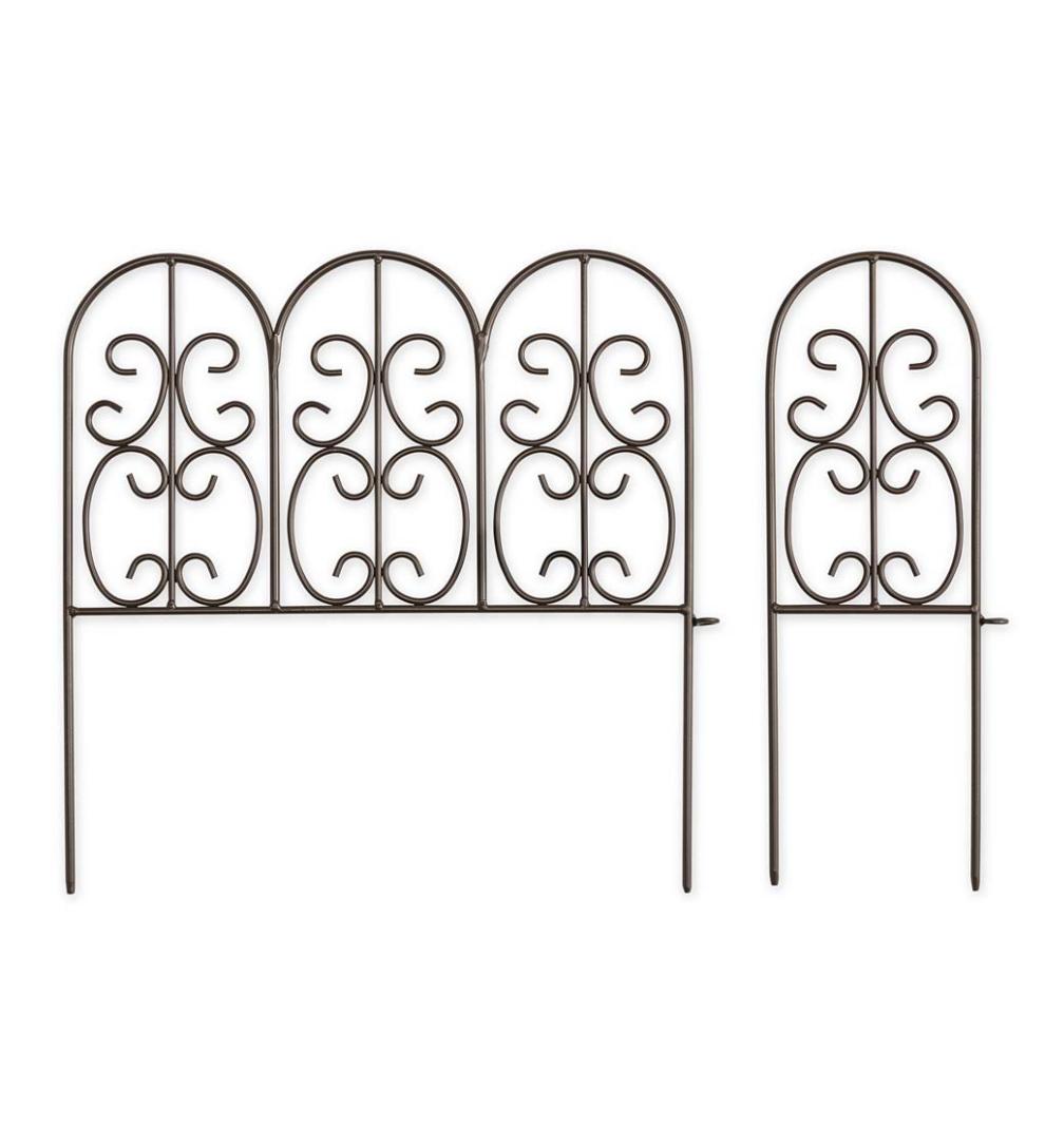 Plow & Hearth Garden Fencing & Edging Yard & Garden Montebello Wrought Iron Garden Edging
