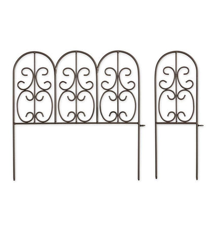 Plow & Hearth Garden Fencing & Edging Yard & Garden Montebello Wrought Iron Garden Edging