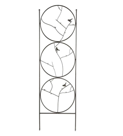 Plow & Hearth Garden Stakes Yard & Garden Circle Of Birds Trio Garden Trellis