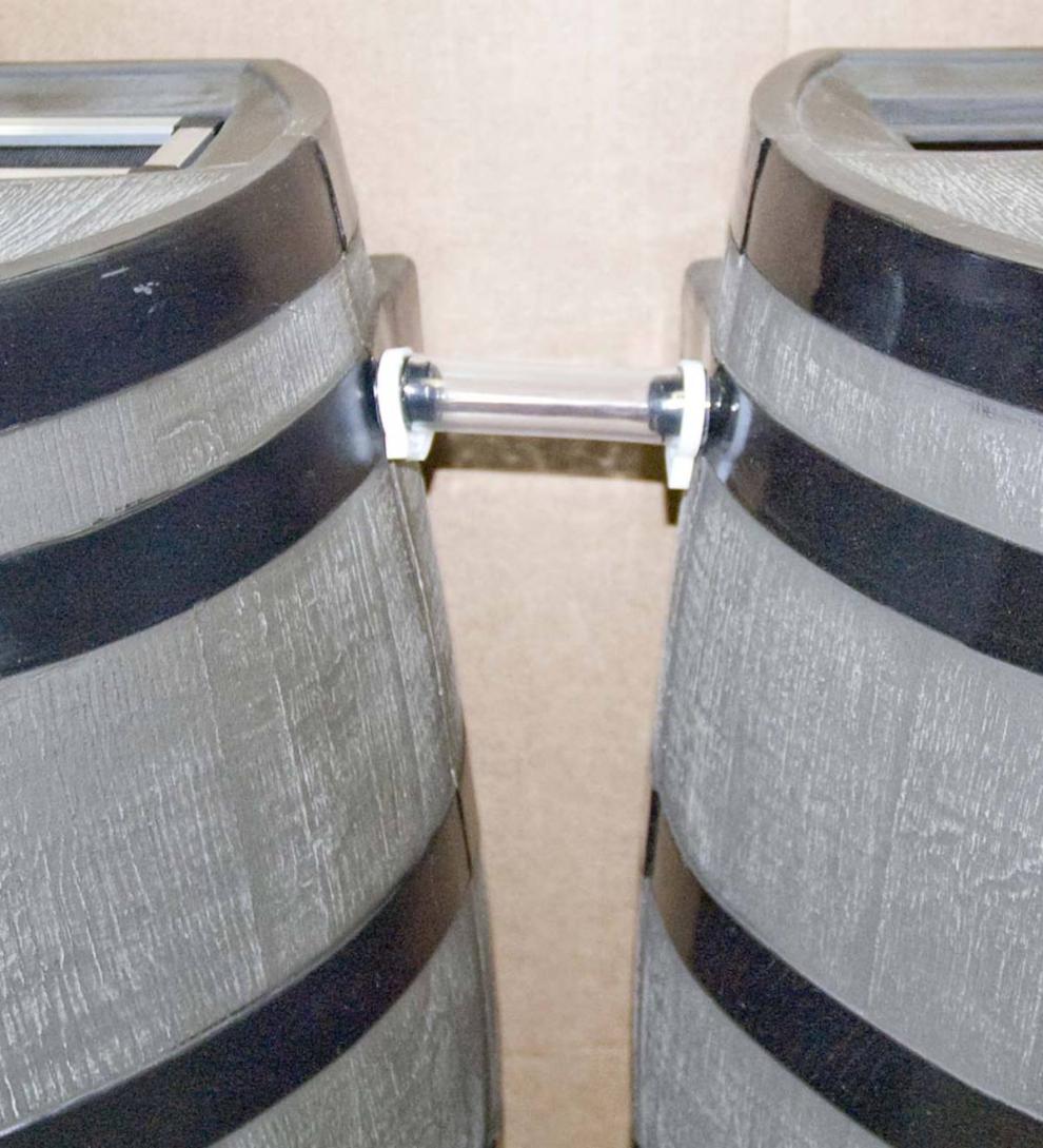 Plow & Hearth Garden Tools Yard & Garden 50-Gallon Rain Barrel With Flat Back