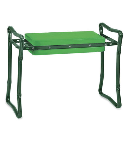Plow & Hearth Gardenworks® Yard & Garden Folding Garden Kneeler/Seat With Foam Pad - Green