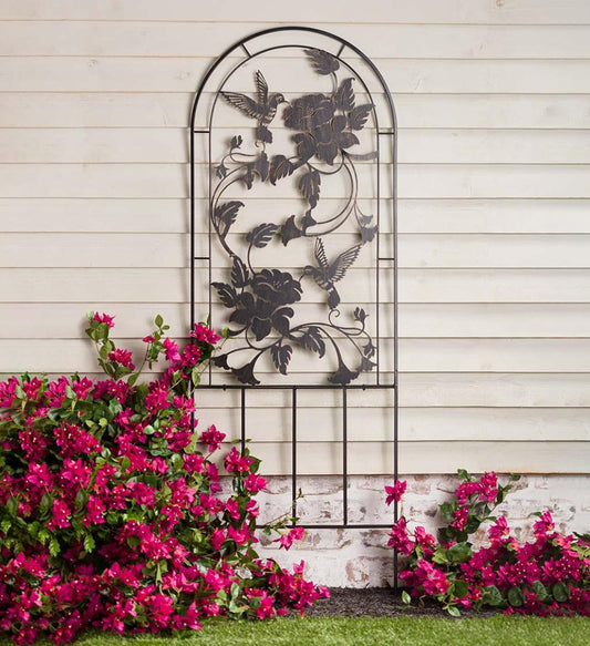 Plow & Hearth Gardenworks® Yard & Garden Metal Garden Hummingbird Trellis