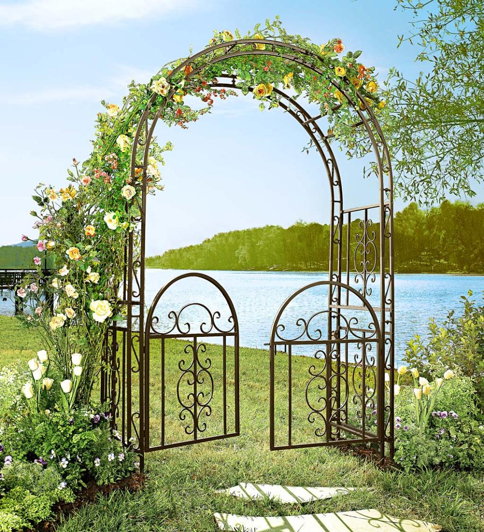 Plow & Hearth Gardenworks® Yard & Garden Montebello Scrollwork Metal Garden Arbor