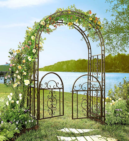 Plow & Hearth Gardenworks® Yard & Garden Montebello Scrollwork Metal Garden Arbor