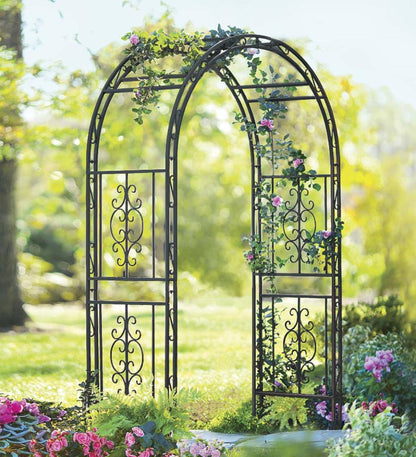 Plow & Hearth Gardenworks® Yard & Garden Montebello Scrollwork Metal Garden Arbor