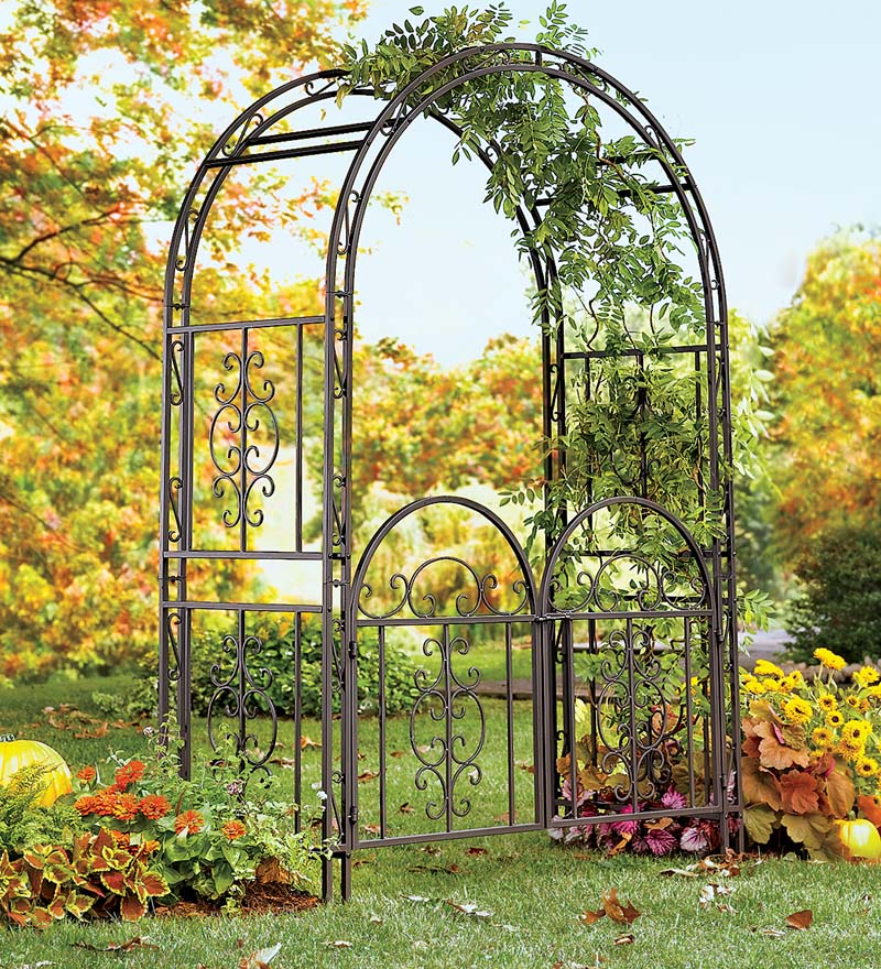 Plow & Hearth Gardenworks® Yard & Garden Montebello Scrollwork Metal Garden Arbor