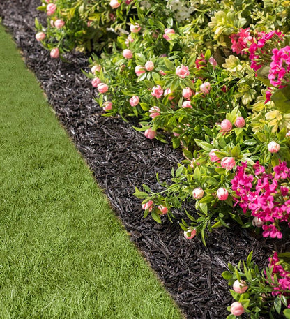 Plow & Hearth Gardenworks® Yard & Garden Permanent Mulch Recycled Rubber Border
