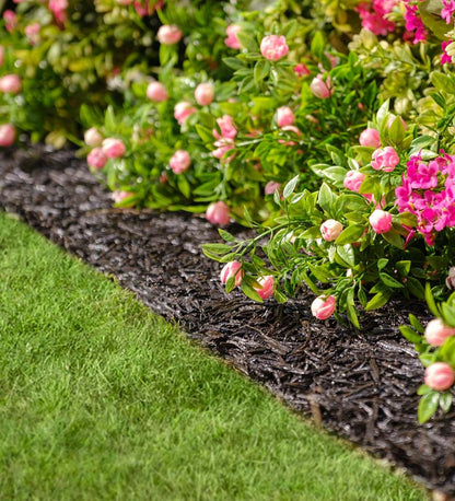 Plow & Hearth Gardenworks® Yard & Garden Permanent Mulch Recycled Rubber Border