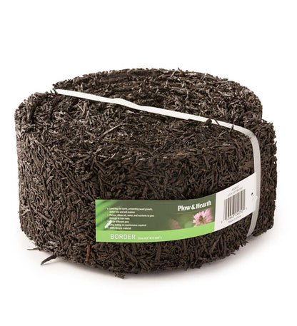 Plow & Hearth Gardenworks® Yard & Garden Permanent Mulch Recycled Rubber Border