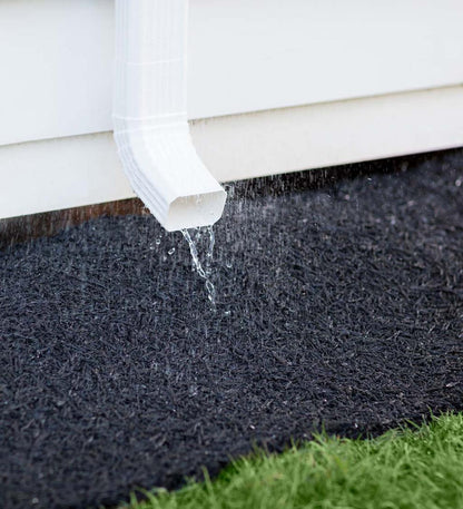 Plow & Hearth Gardenworks® Yard & Garden Permanent Mulch Recycled Rubber Pathway