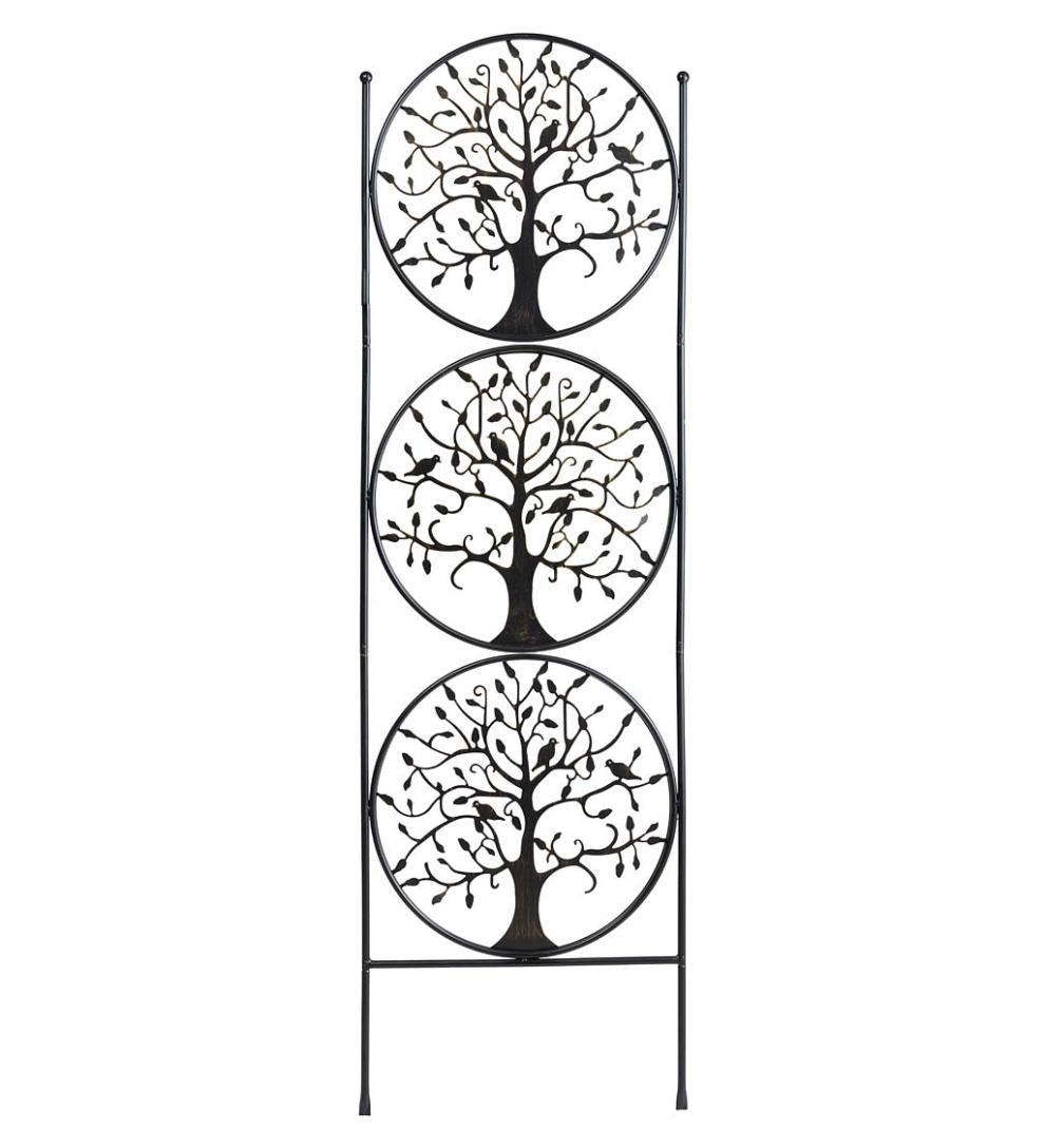 Plow & Hearth Gardenworks® Yard & Garden Tree Of Life Circle Trio Metal Garden Trellis