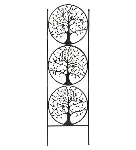 Plow & Hearth Gardenworks® Yard & Garden Tree Of Life Circle Trio Metal Garden Trellis