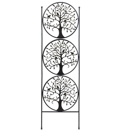 Plow & Hearth Gardenworks® Yard & Garden Tree Of Life Circle Trio Metal Garden Trellis