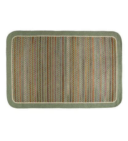 Plow & Hearth Hearth Rugs Fireplace & Hearth Lynnhaven Wool Solid Border Braided Rug