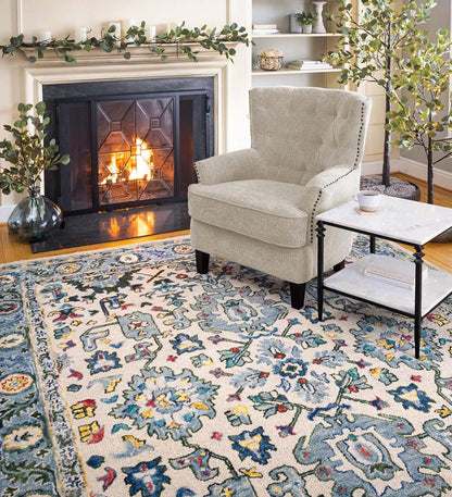 Plow & Hearth Hearth Rugs Fireplace & Hearth Mountain Run 100% Wool Rug