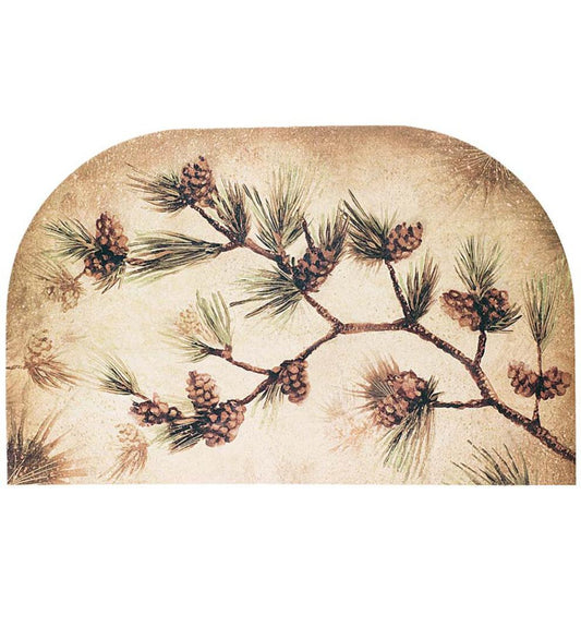 Plow & Hearth Hearth Rugs Fireplace & Hearth Pine Cone Hearth Rug