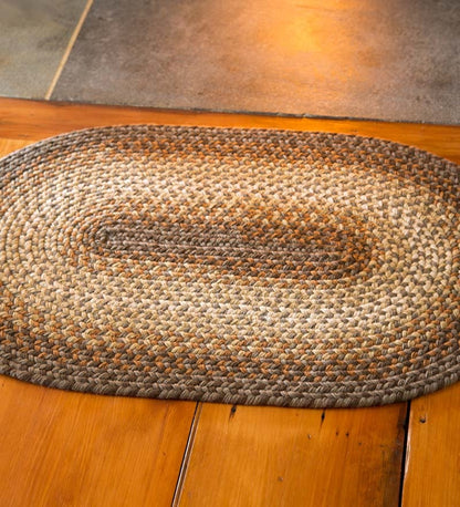 Plow & Hearth Hearth Rugs Fireplace & Hearth Usa-Made Wool Braided Virginia Rug