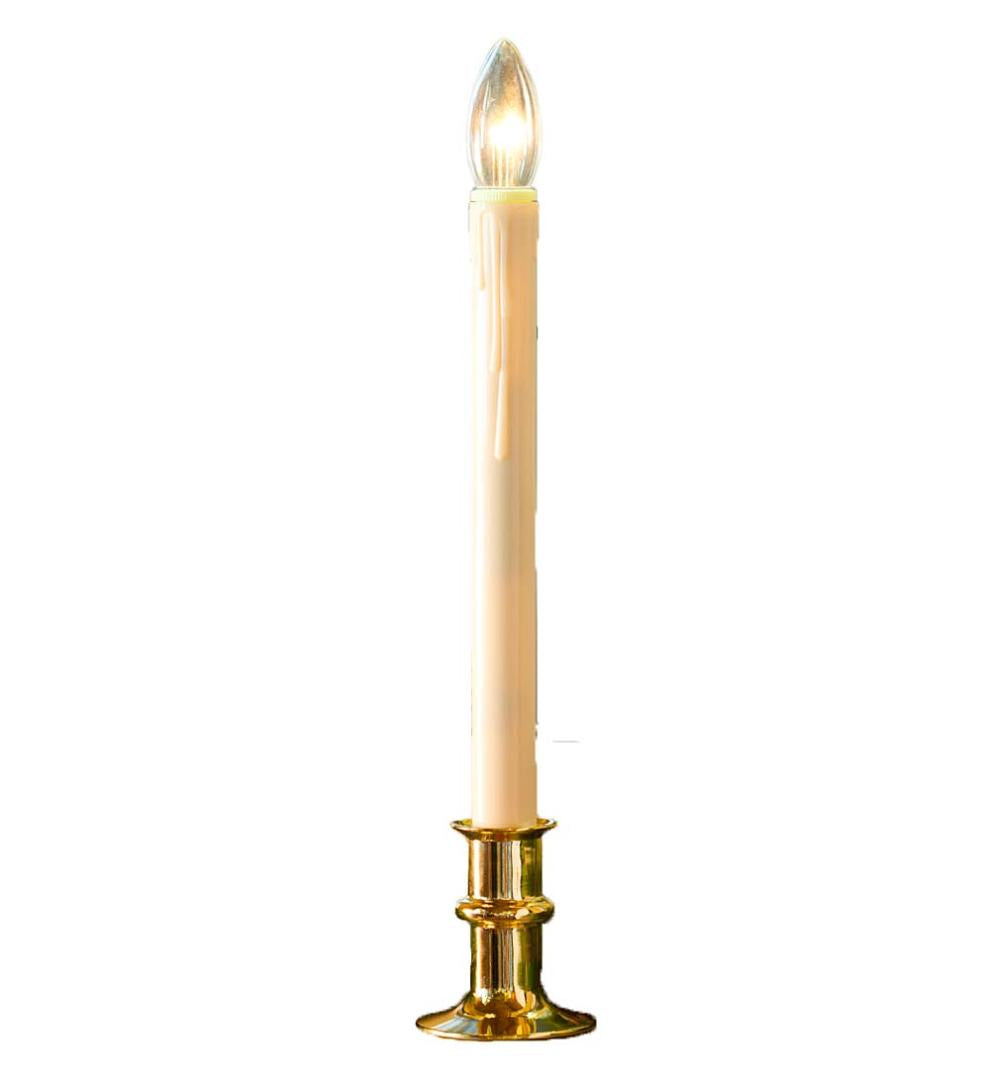 Plow & Hearth Home Accents Indoor Living Adjustable Window Candle Sets With Timer And Remote