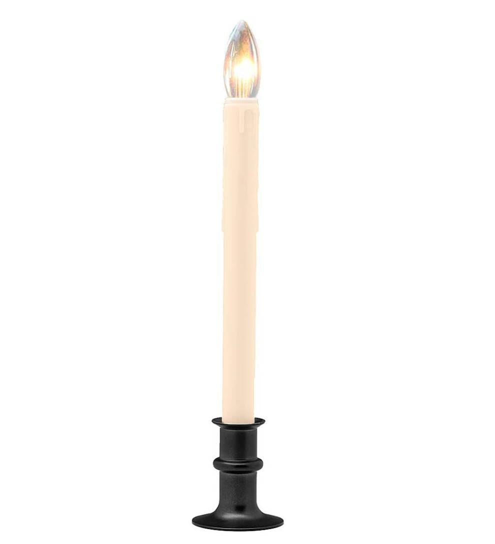 Plow & Hearth Home Accents Indoor Living Adjustable Window Candle Sets With Timer And Remote