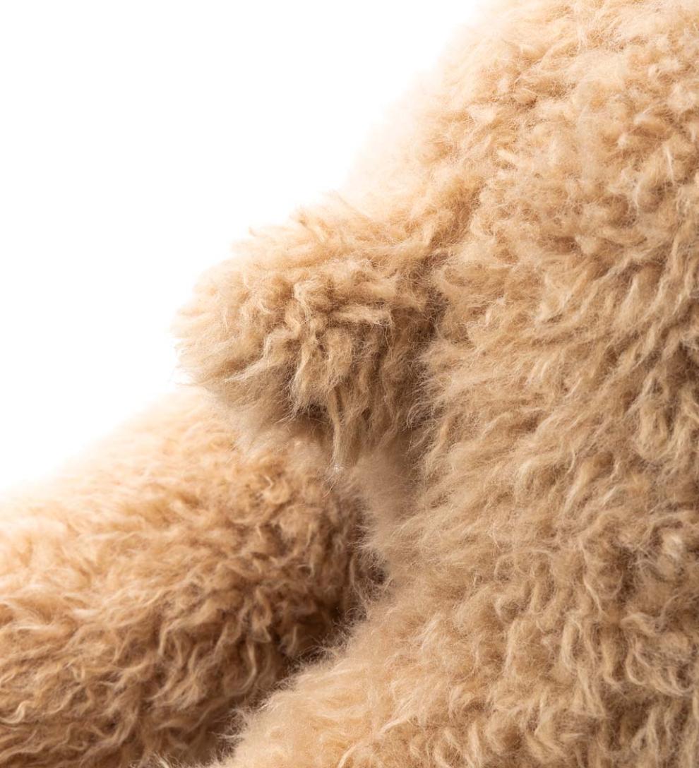 Plow & Hearth Home Accents Indoor Living Allie Alpaca Plush Cuddle Animal Body Pillow - Tan