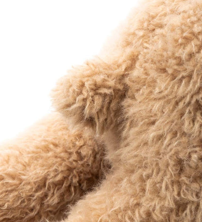 Plow & Hearth Home Accents Indoor Living Allie Alpaca Plush Cuddle Animal Body Pillow - Tan