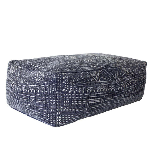 Plow & Hearth Home Accents Indoor Living Batik Printed Ottoman